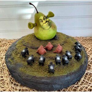Shrek Homemade Art Piece, Primates at the Swamp, Gag Gift, Shrek Fan, EUC